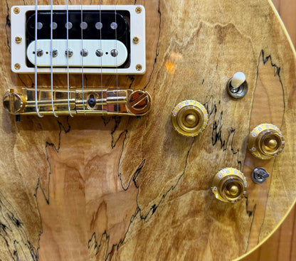 Giffin Solid Body Electric Guitar - Carved Spalted Maple Top - Pre-Loved