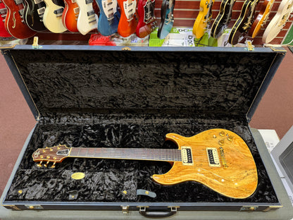 Giffin Solid Body Electric Guitar - Carved Spalted Maple Top - Pre-Loved