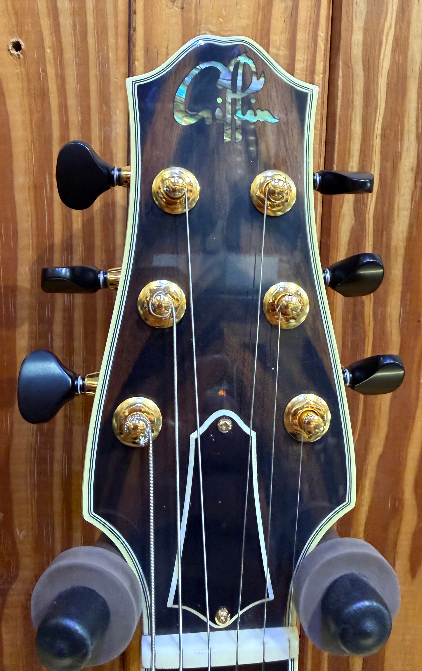 Giffin Semi-Hollow Electric Guitar - Semi-Transparent Black - Pre-Loved