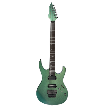 Mooer MMT-100 Electric Guitar w/Floyd Rose - Aurora Green