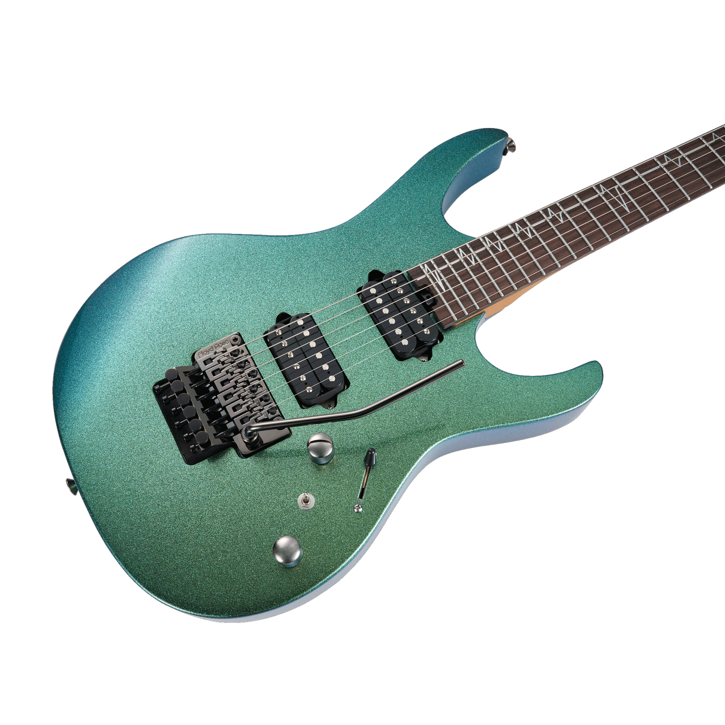 Mooer MMT-100 Electric Guitar w/Floyd Rose - Aurora Green