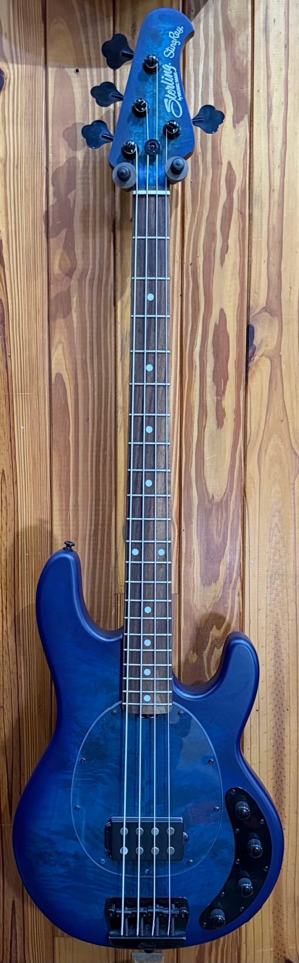 Sterling by MusicMan StingRay Ray34PB 4-String Bass - Neptune Blue Satin - Pre-Loved