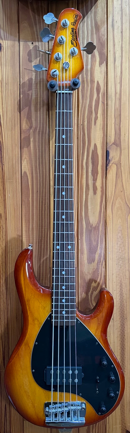 Sterling by MusicMan StingRay Ray35 5-String Bass - Koa Sunburst - Pre-Loved