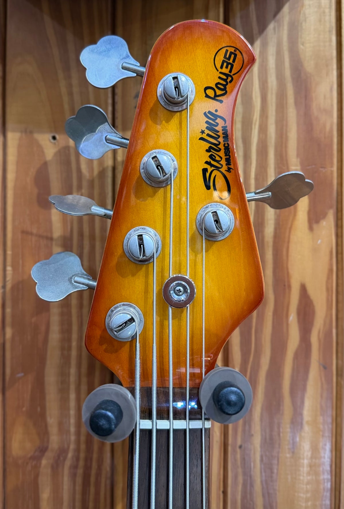 Sterling by MusicMan StingRay Ray35 5-String Bass - Koa Sunburst - Pre-Loved
