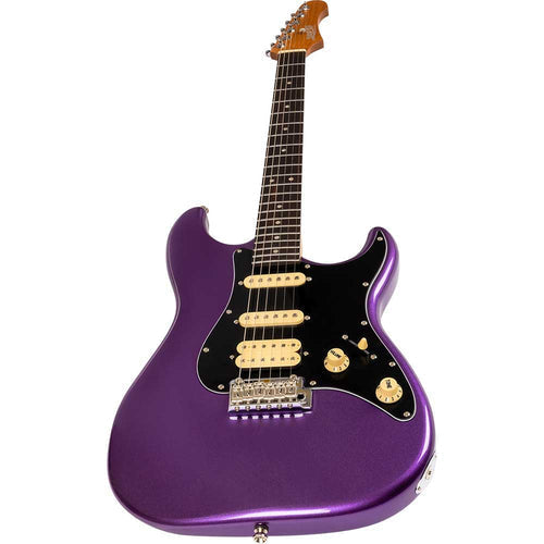 Jet JS-400 HSS Roasted Maple Neck Electric Guitar - Plum