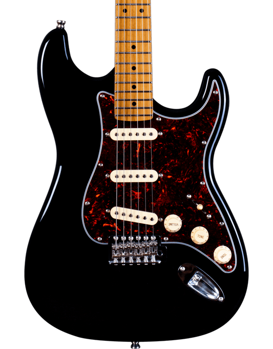 Jet JS-300 SSS Electric Roasted Maple Neck - Black