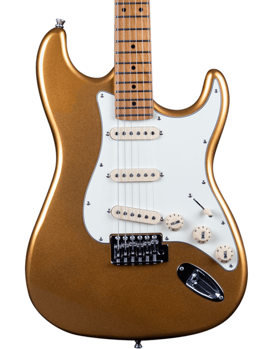 Jet JS-300 Electric Guitar - Roasted Maple Neck - Gold
