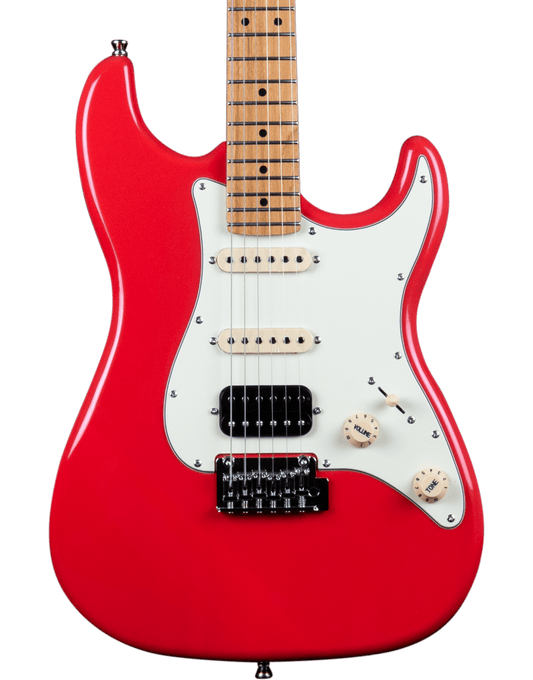 Jet JS-400-CRD Electric Guitar - Coral Red