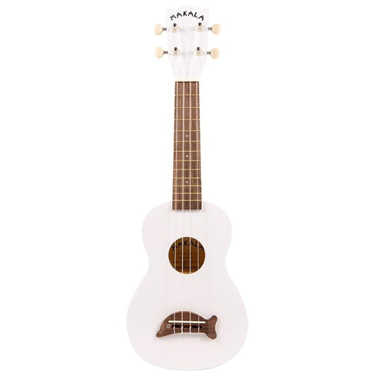 Makala Dolphin Soprano Ukulele - Pearl White