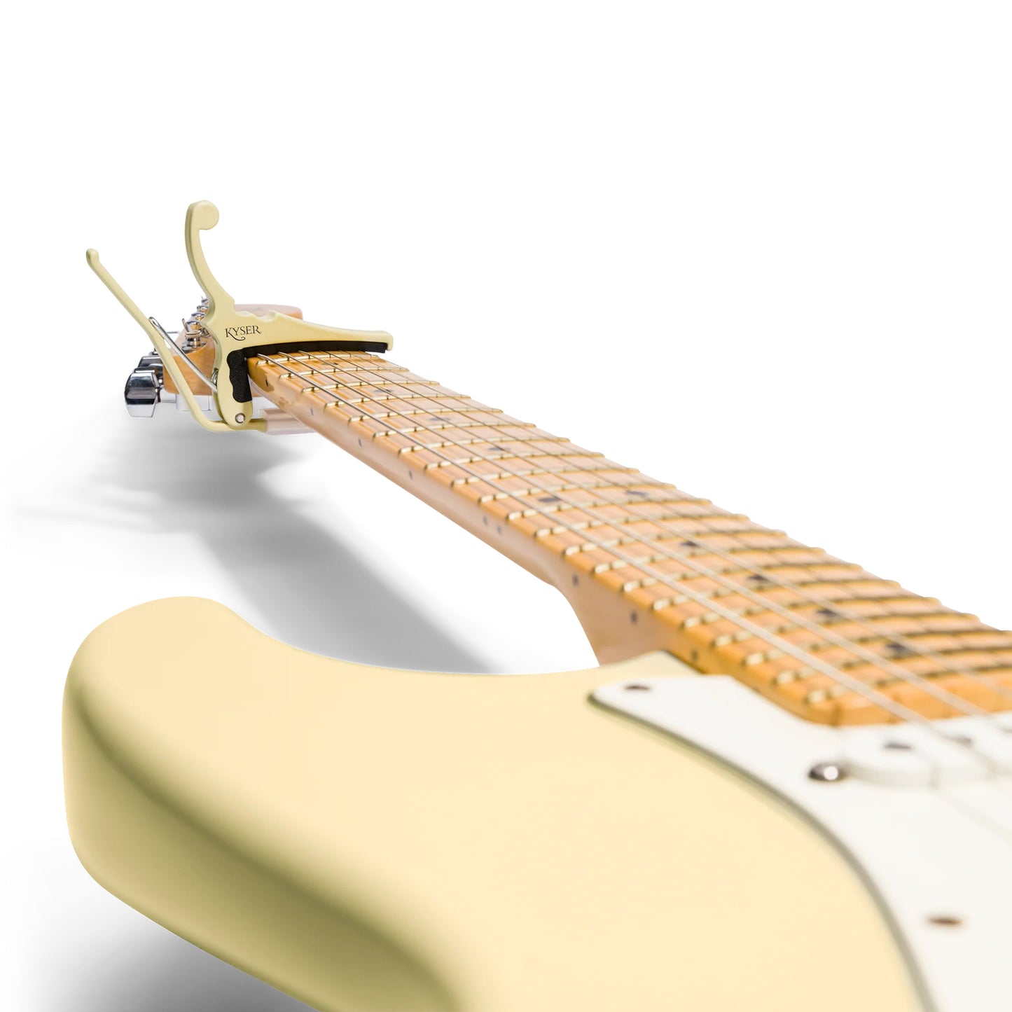 Kyser x Fender Quick-Change Electric Guitar Capo - Olympic White