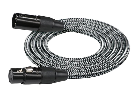 Kirlin 10ft XLR/XLR Cable - Entry Woven  - Black