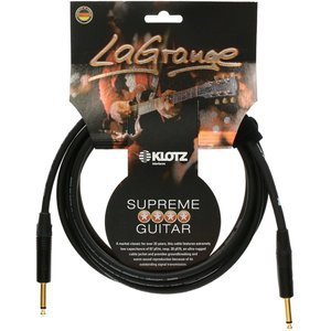 Klotz LaGrange Supreme Guitar Cable Straight/Straight 10ft (3m) - Black