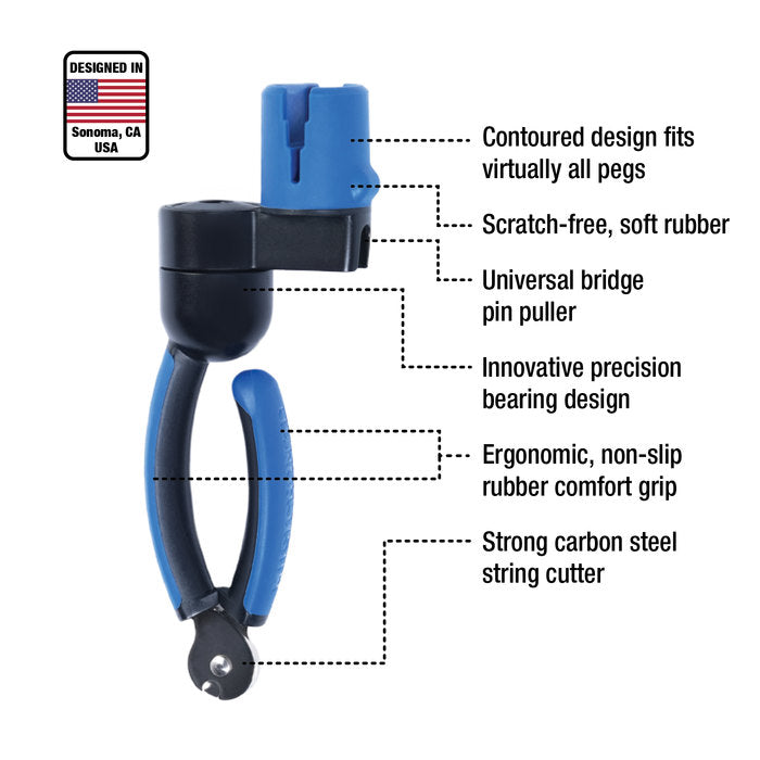 Music Nomad "Grip One" All in One String Winder, Cutter & Puller