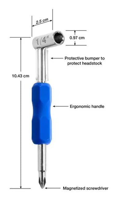 Music Nomad ¼’ Truss Rod Wrench for Taylor and Deering