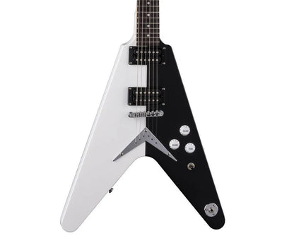 Dean Michael Schenker Flying V Electric Guitar - White / Black