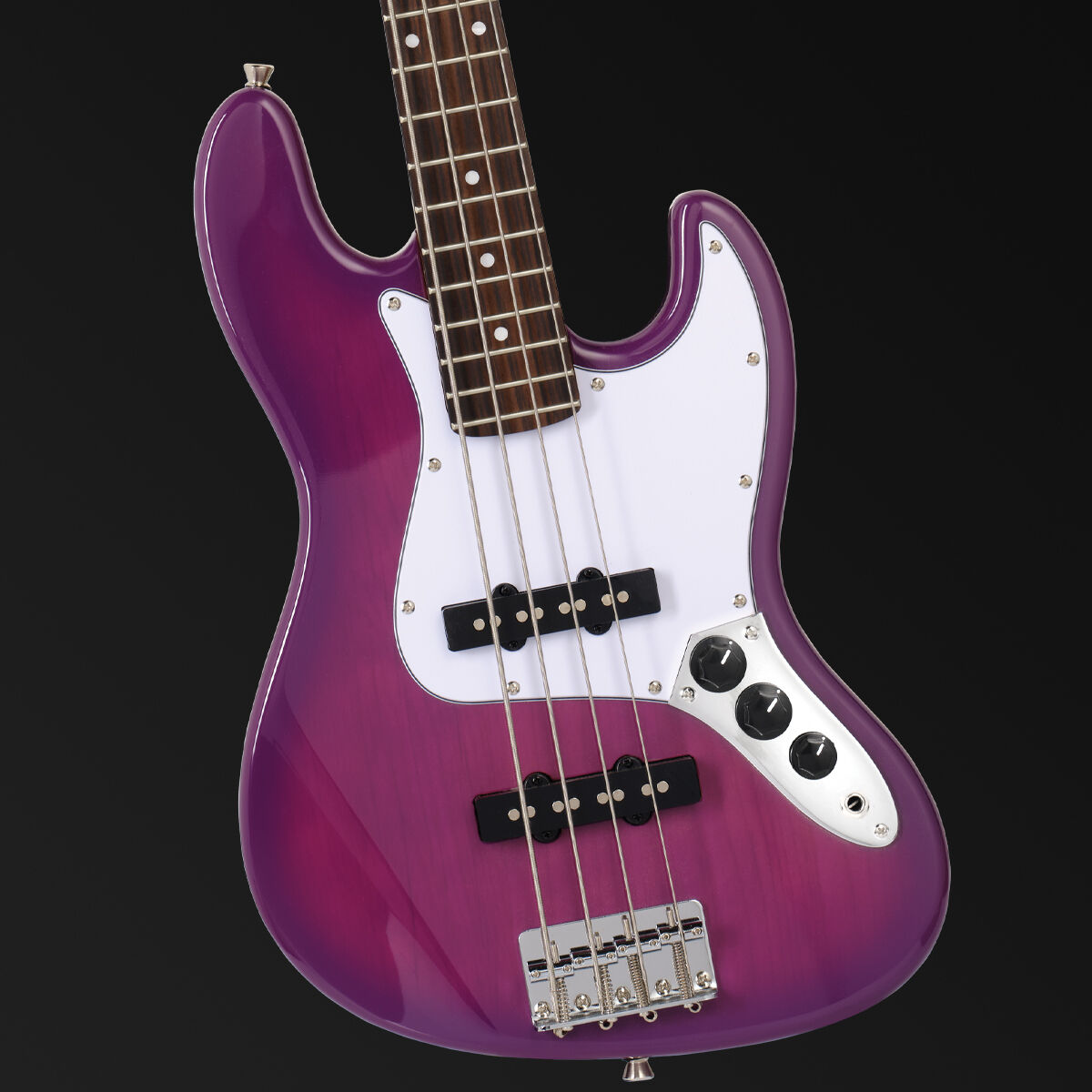 Northstar Littlestar Electric J-Style Bass Guitar - Thru Purple Gloss