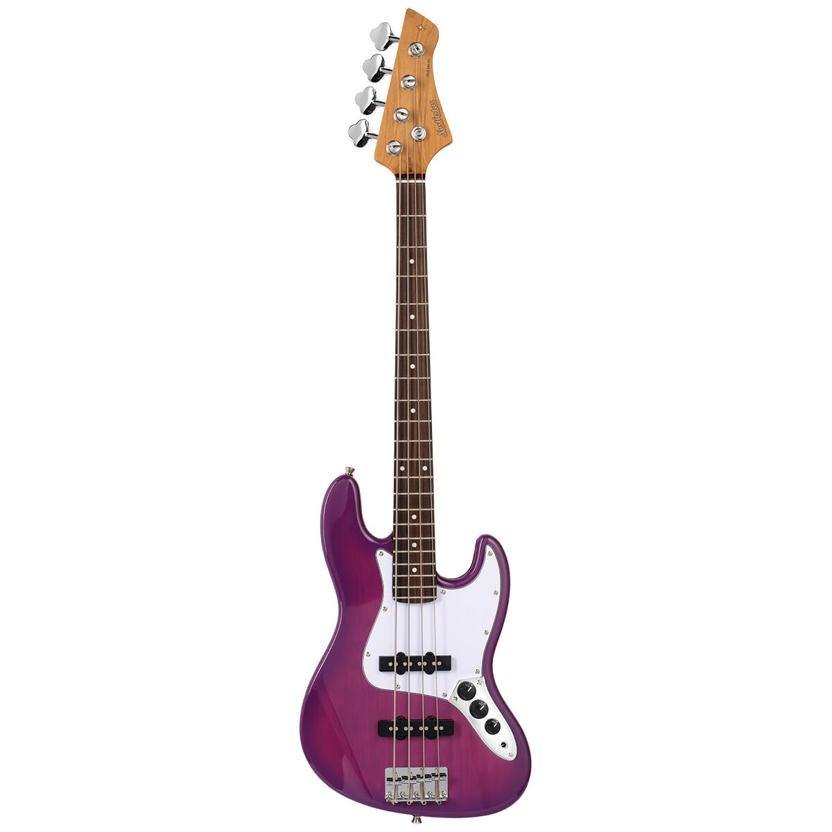 Northstar Littlestar Electric J-Style Bass Guitar - Thru Purple Gloss