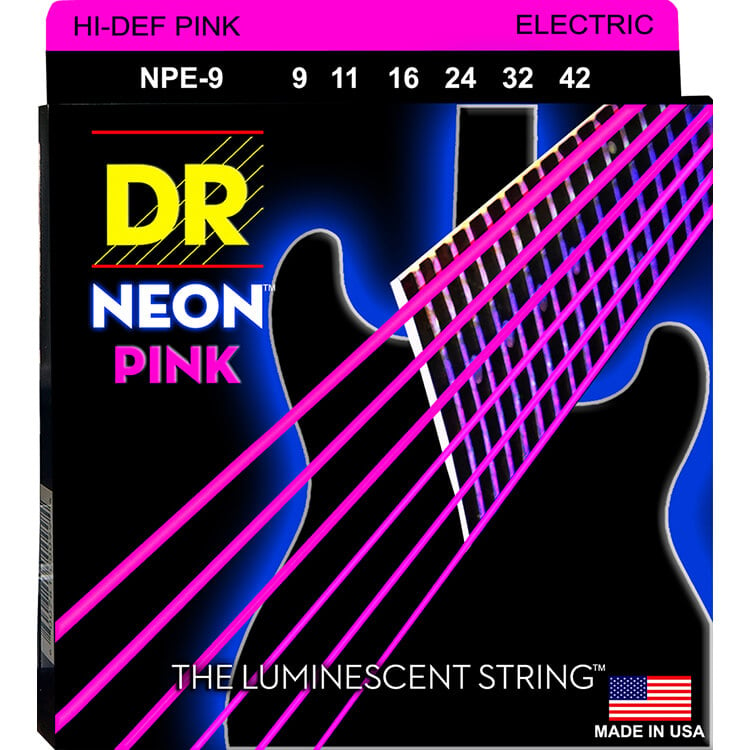 Dr Neon Electric Strings Hi-Def Pink 9-42