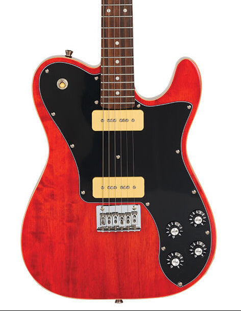 Northstar Pro T-Style Electric Guitar - Natural Dark Stain Gloss
