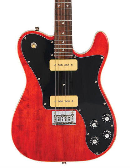 Northstar Pro T-Style Electric Guitar - Natural Dark Stain Gloss