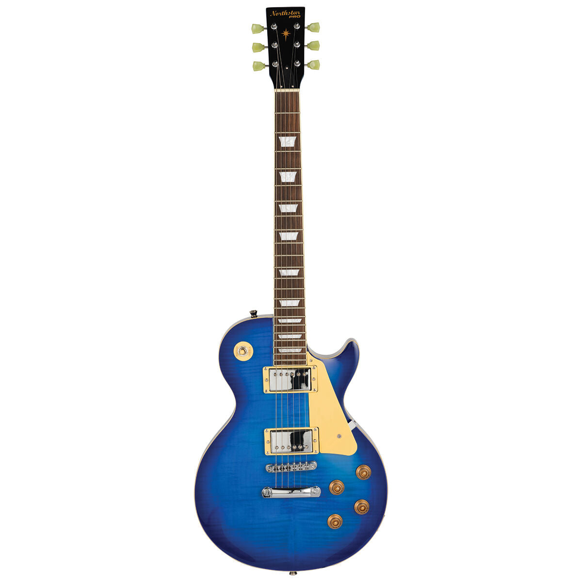Northstar Pro LP-Style Electric Guitar - Thru Blue Burst Gloss