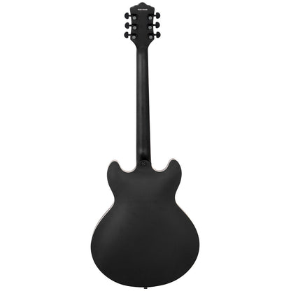 Northstar Pro Hollow Body Electric Guitar - Open Pore Black Satin
