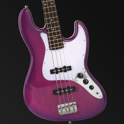 Northstar Pro Electric J-Style Bass Guitar - Thru Purple Gloss
