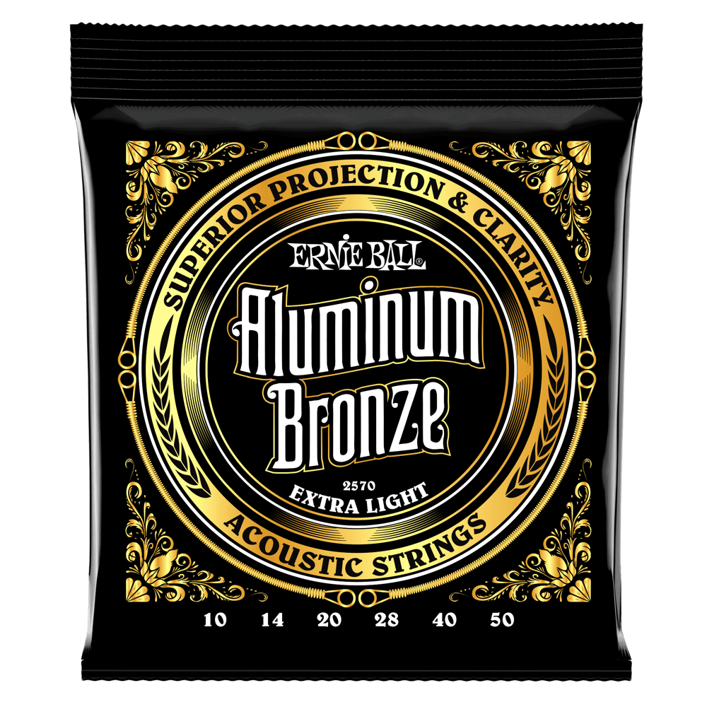 Ernie Ball Extra Light Aluminum Bronze Acoustic Guitar Strings 10-50
