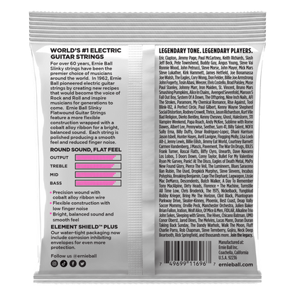 Ernie Ball Super Slinky Cobalt Flatwound Electric Guitar Strings - 9-42