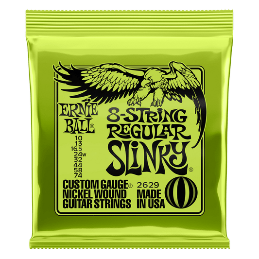 Ernie Ball Electric 8-String Regular Slinky Nickel Wound Strings 10-74