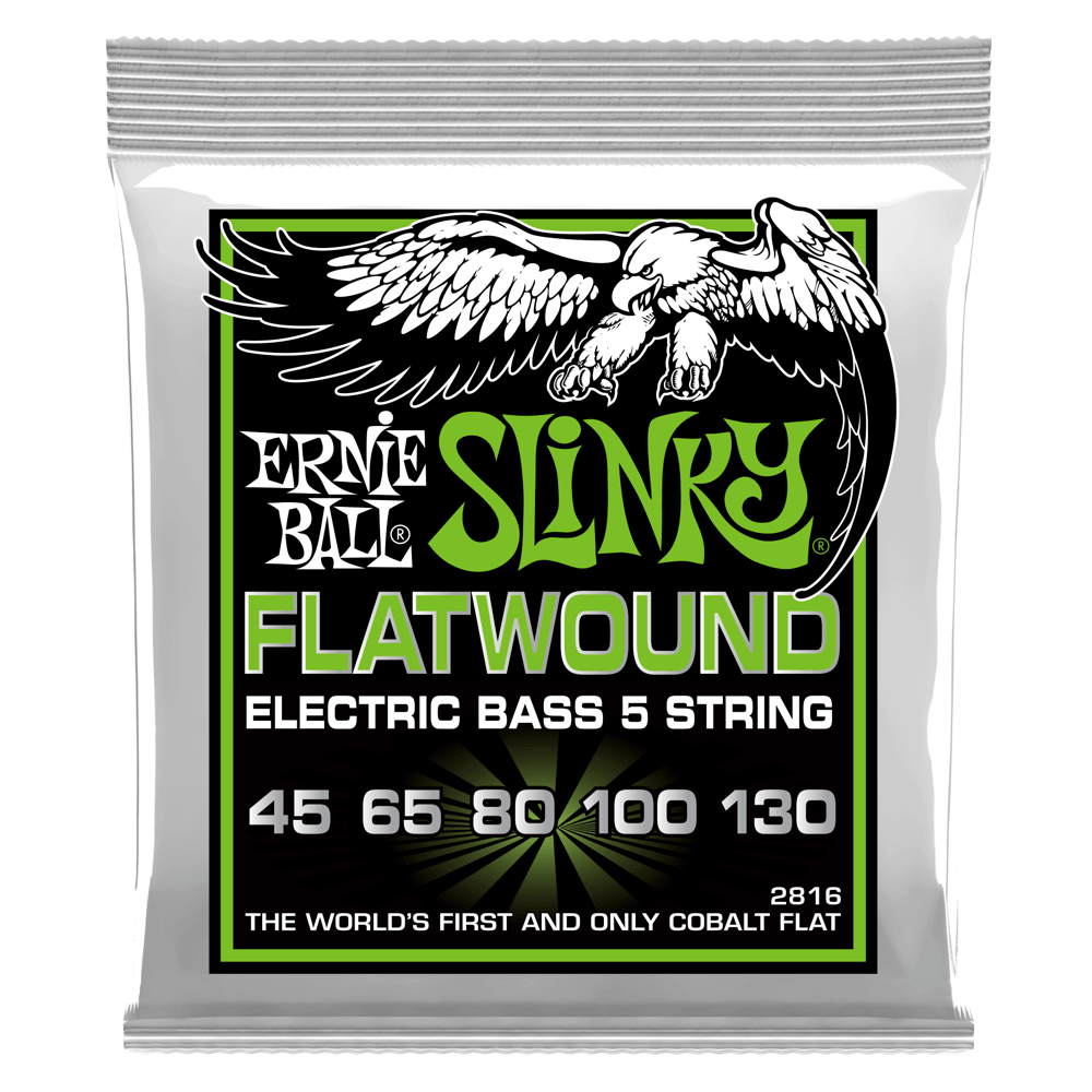 Ernie Ball Flatwound Slinky Bass Strings - 45-130