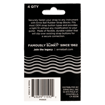 Ernie Ball Strap Blocks 4 Pack