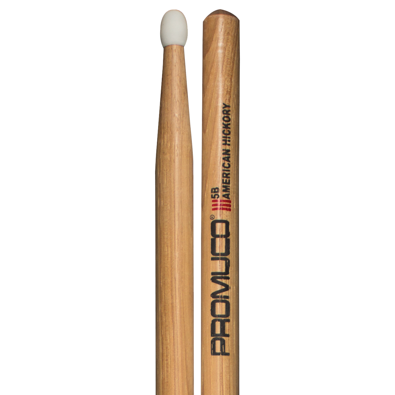 Promuco 1801N5B American Hickory 5B Nylon Tip Drumstick