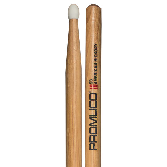 Promuco 1801N5B American Hickory 5B Nylon Tip Drumstick