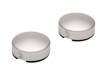 D'Addario XPND Footswitch Toppers Silver - 2 Pack