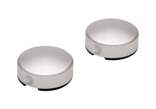 D'Addario XPND Footswitch Toppers Silver - 2 Pack