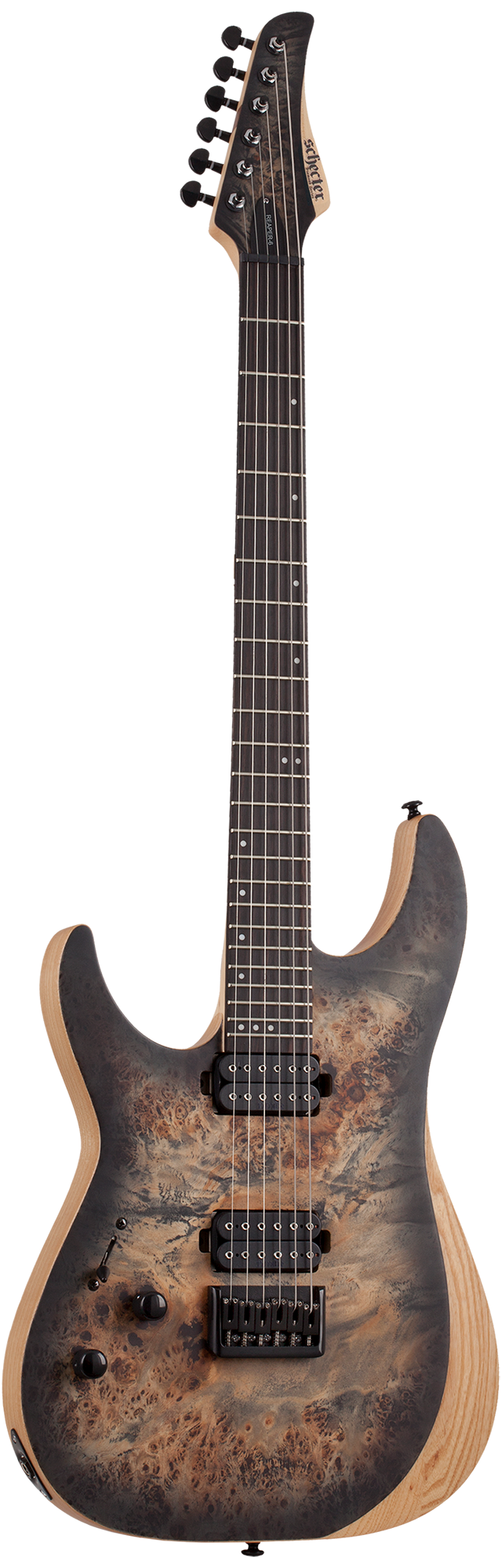 Schecter Reaper-6 - Satin Charcoal Burst - Left-Handed