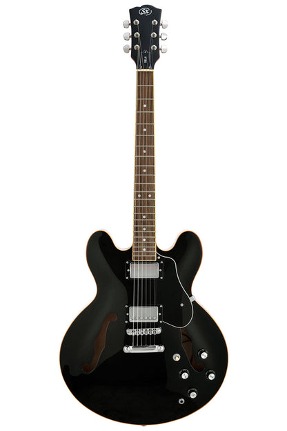 SX SEL6BK 335-Style Electric Guitar - Black