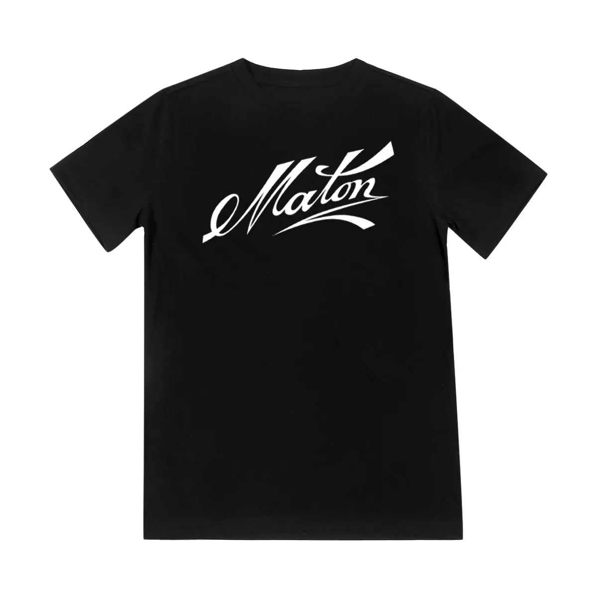 Maton Signature T-Shirt - Black with White Logo
