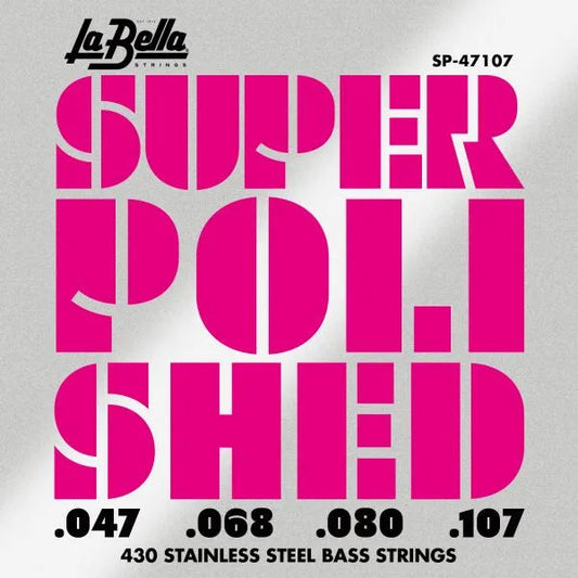 La Bella SP-47107 Super Polished Bass Strings - 4-String Set - 47-107