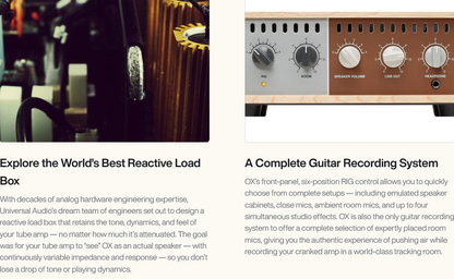 Universal Audio OX Reactive Amp Attenuator Speaker Modeling Top Box