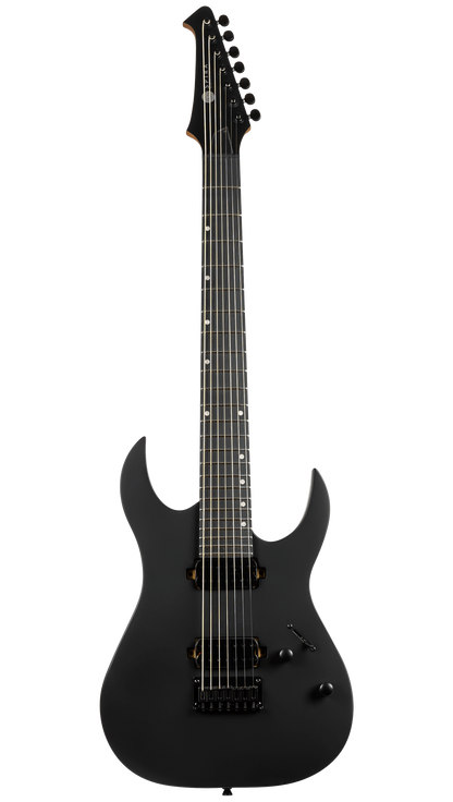 Spira S-407 7-String Electric Guitar Satin Black