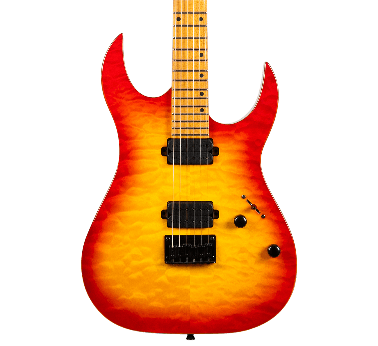 Spira S-500 QFB Electric Guitar - Quilted Fireburst