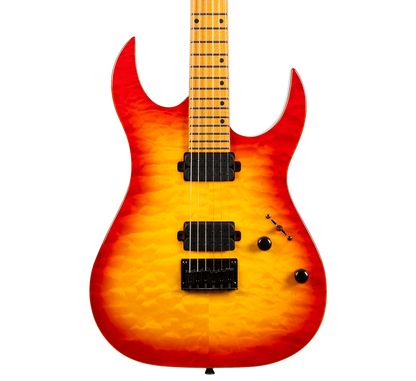 Spira S-500 QFB Electric Guitar - Quilted Fireburst