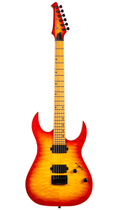 Spira S-500 QFB Electric Guitar - Quilted Fireburst