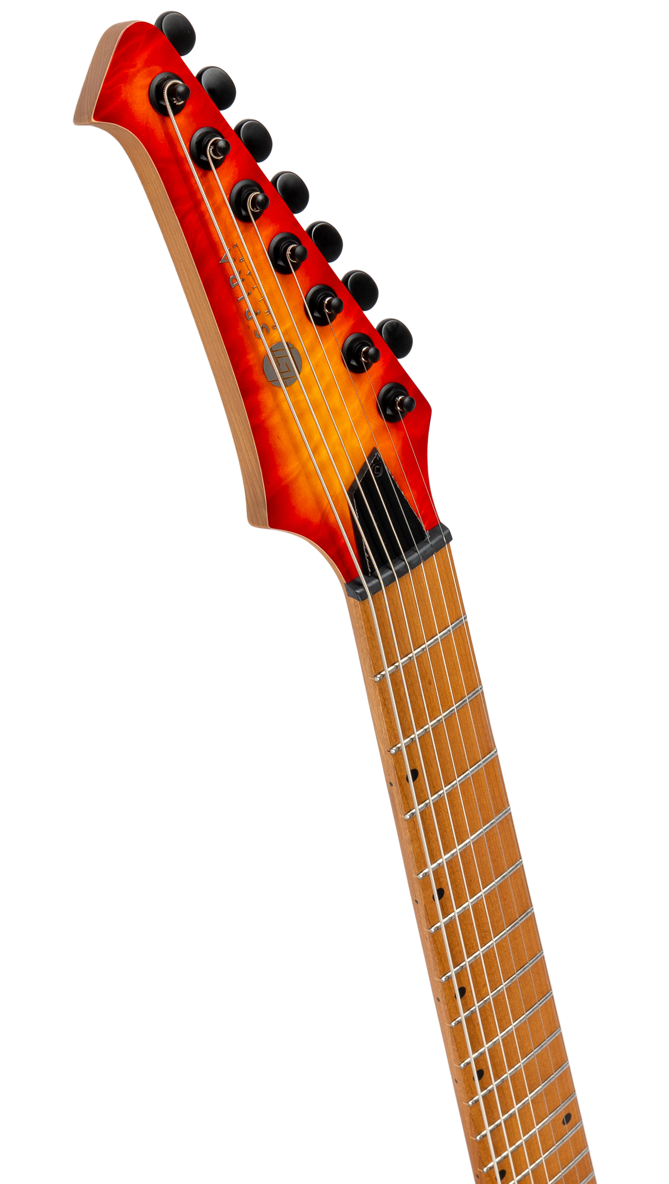 Spira S-507 7-String Electric Guitar - Quilted Fireburst