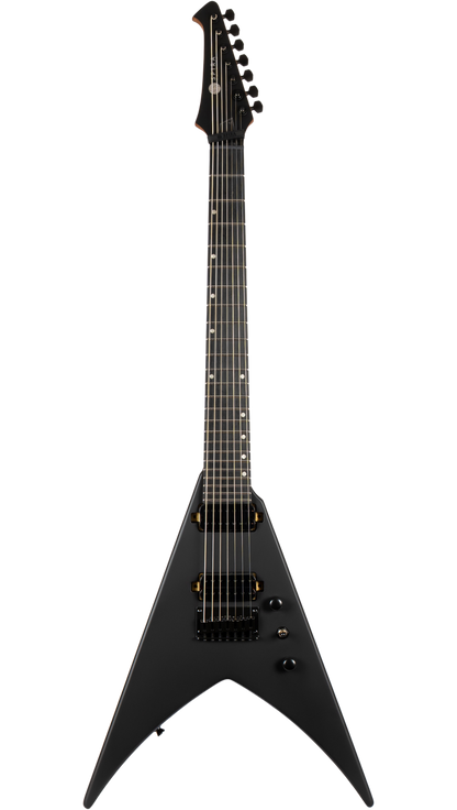 Spira V-407 7-String Electric Guitar - Satin Black