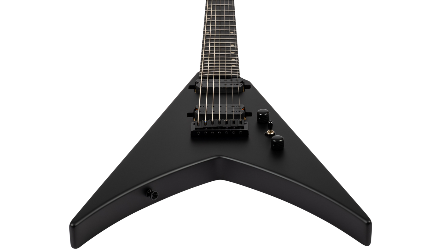Spira V-407 7-String Electric Guitar - Satin Black