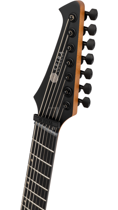 Spira V-407 7-String Electric Guitar - Satin Green