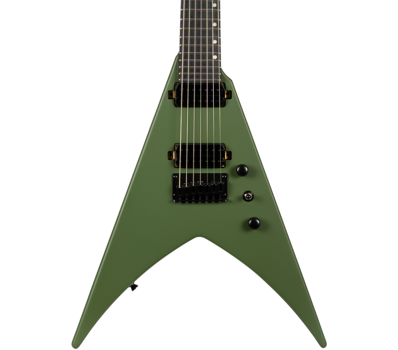 Spira V-407 7-String Electric Guitar - Satin Green